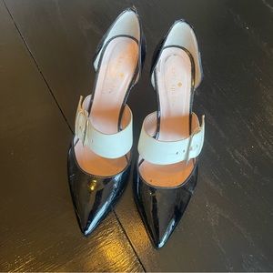 Kate Spade Black and Cream Heels